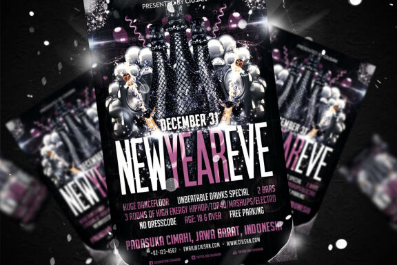 New Year Eve Flyer Template 2