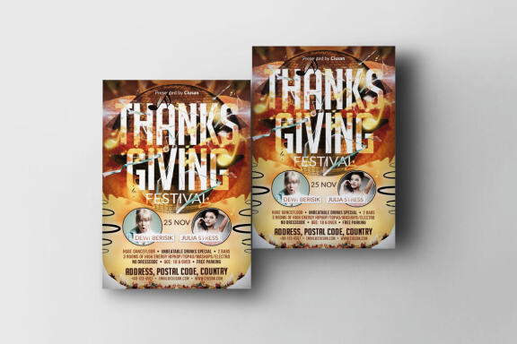 Thanks Giving Festival Flyer Template