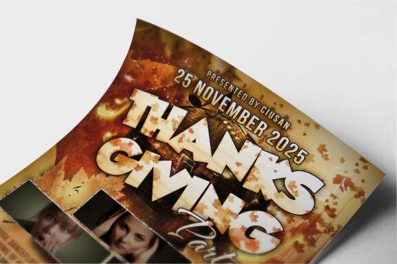 Thanksgiving Party Flyer Template