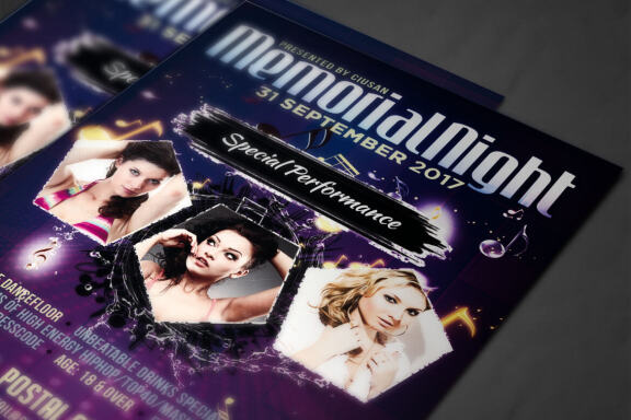 Memorial Night Flyer Template