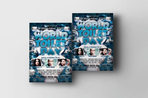 World Toilet Day Flyer Template
