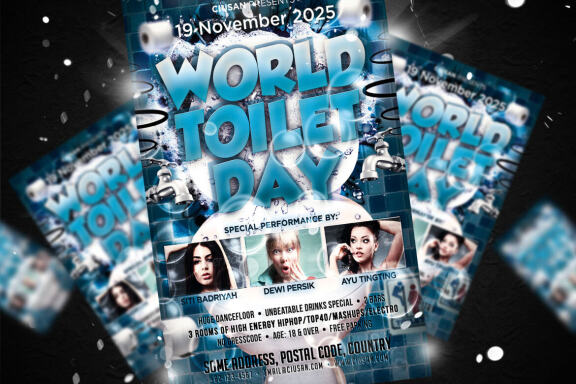 World Toilet Day Flyer Template