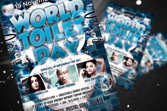 World Toilet Day Flyer Template