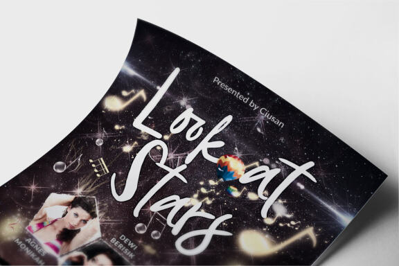 Look at Stars Flyer Template