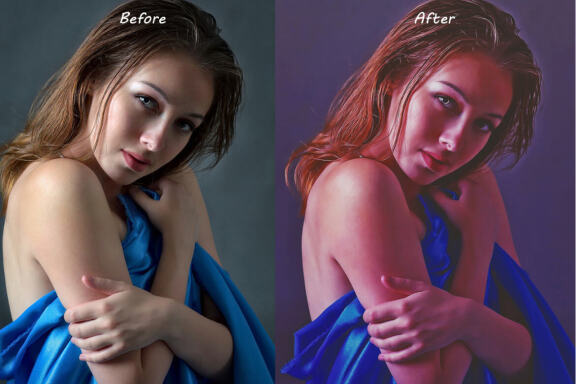 Color Matte Photoshop Action
