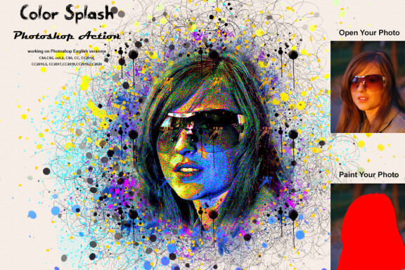 Color Splash Photoshop Action