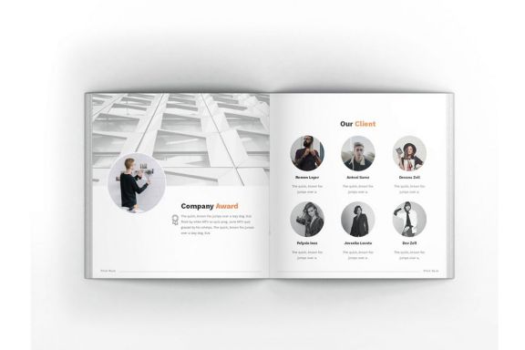 Pitch Deck Square Brochure