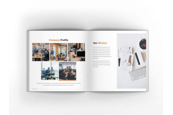 Pitch Deck Square Brochure