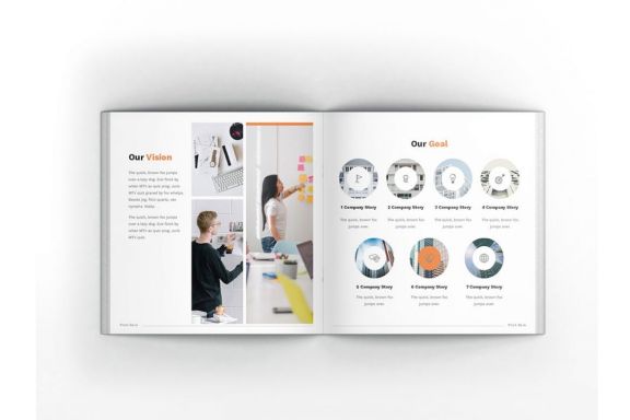 Pitch Deck Square Brochure