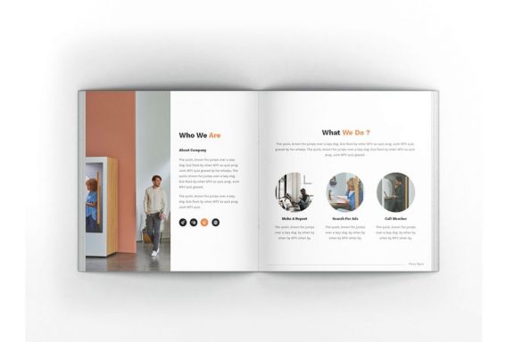 Pitch Deck Square Brochure