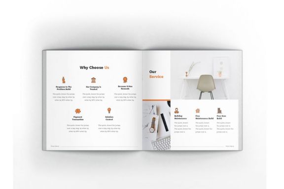 Pitch Deck Square Brochure