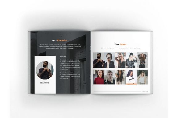 Pitch Deck Square Brochure