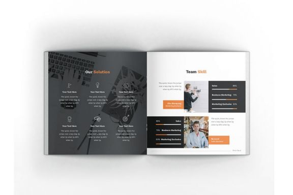Pitch Deck Square Brochure