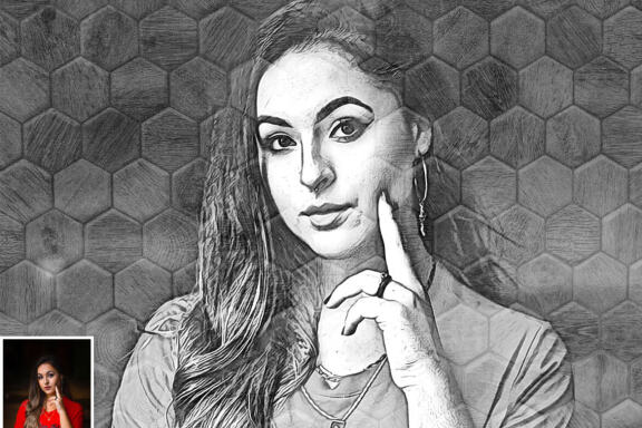 Pencil Drawing Effect Photoshop Action