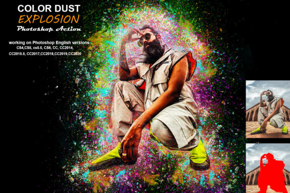 Color Dust Explosion PS Action