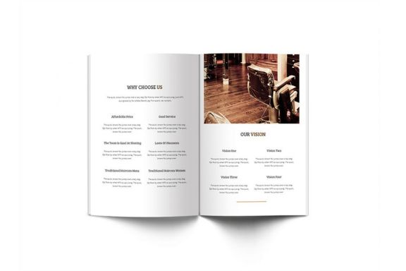 Mr.Barber Barbershop A4 Brochure Template