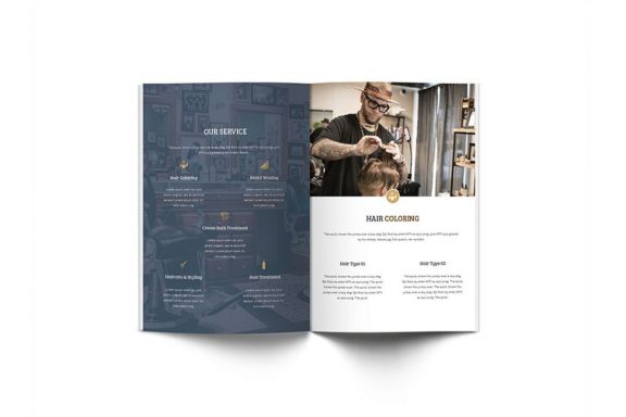 Mr.Barber Barbershop A4 Brochure Template