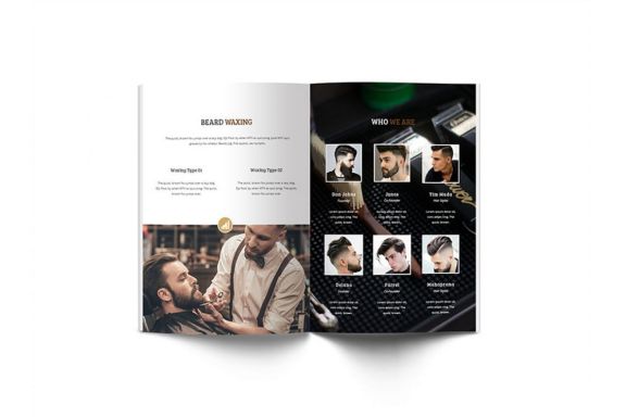 Mr.Barber Barbershop A4 Brochure Template