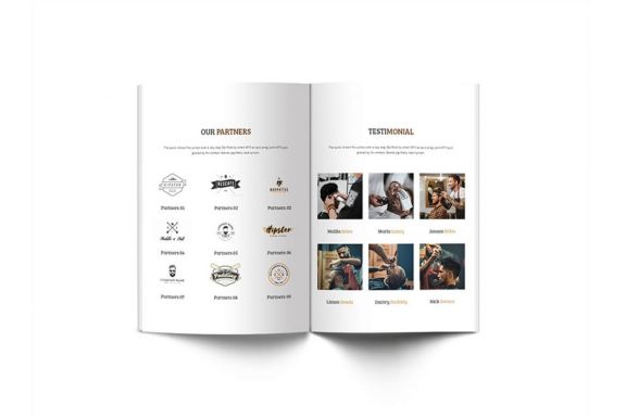 Mr.Barber Barbershop A4 Brochure Template