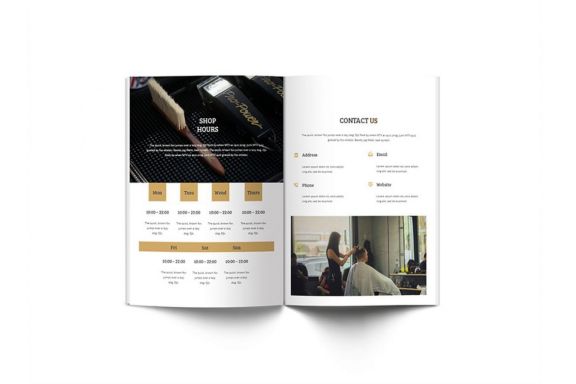 Mr.Barber Barbershop A4 Brochure Template