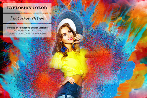 Explosion Color Photoshop Action