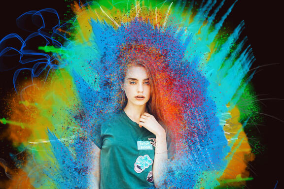 Explosion Color Photoshop Action