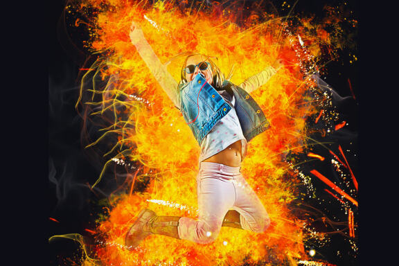 Fire Effect Photoshop Action