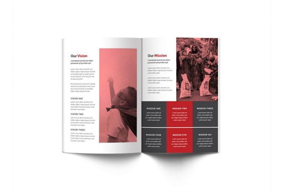 Charity A4 Brochure Template