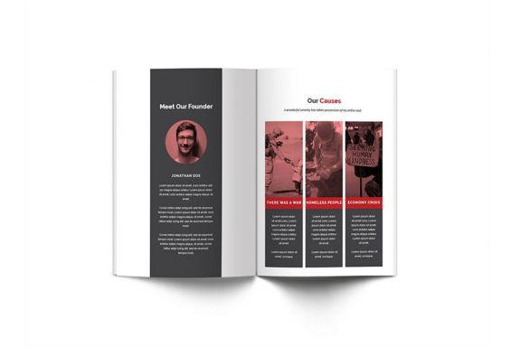 Charity A4 Brochure Template
