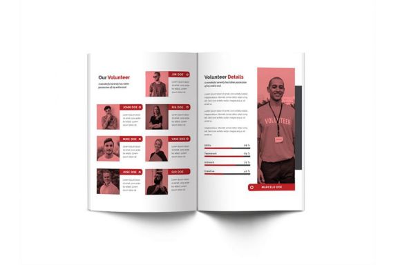 Charity A4 Brochure Template