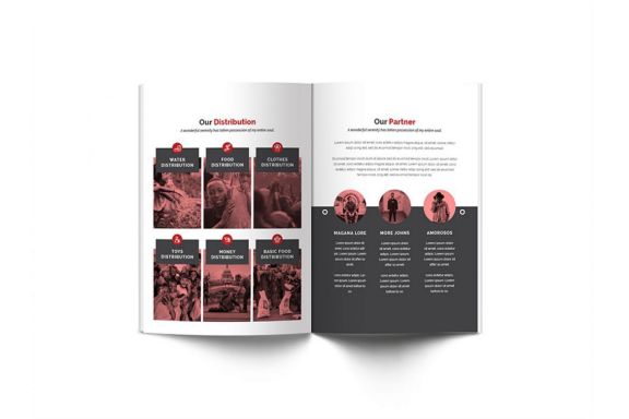 Charity A4 Brochure Template