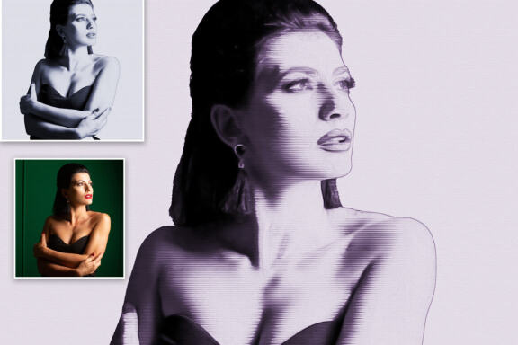 Line Art Photoshop Action