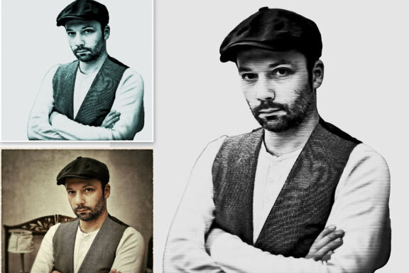 Line Art Photoshop Action