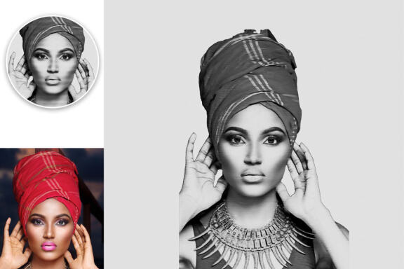 Line Art Photoshop Action