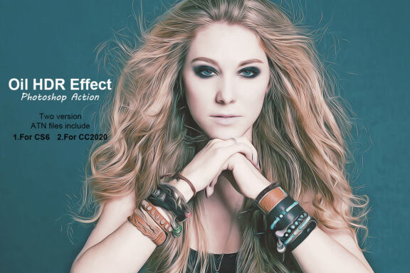 Oil HDR  Effect Photoshop Action