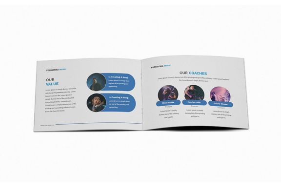 Music A5 Brochure Template