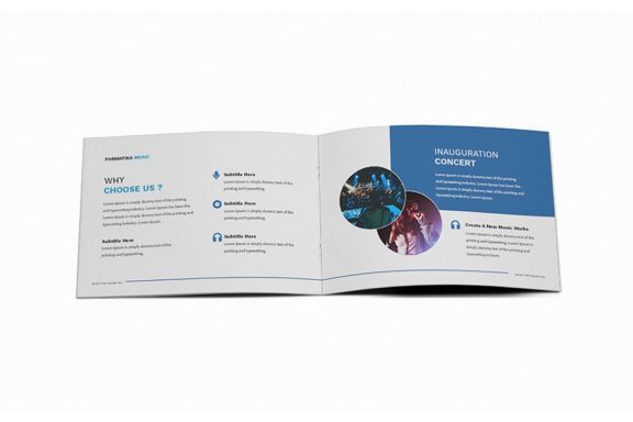Music A5 Brochure Template