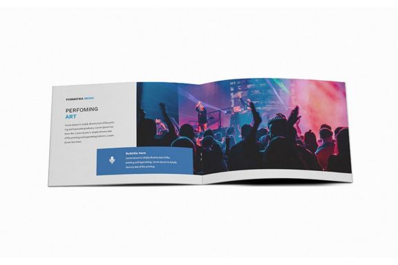 Music A5 Brochure Template