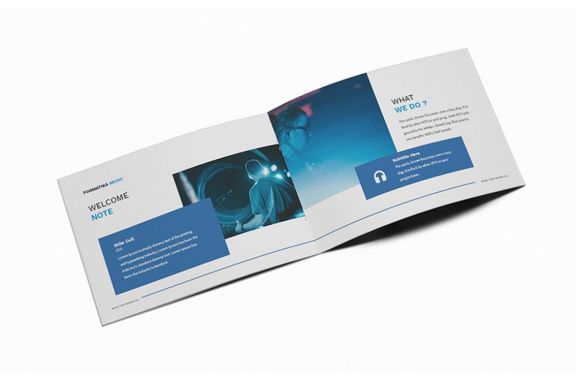 Music A5 Brochure Template