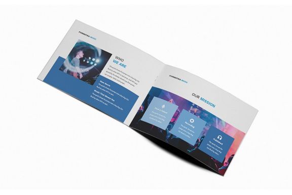 Music A5 Brochure Template