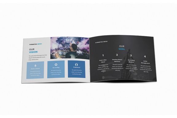 Music A5 Brochure Template