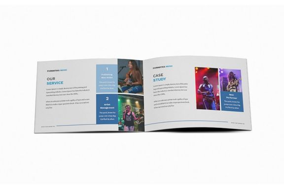 Music A5 Brochure Template