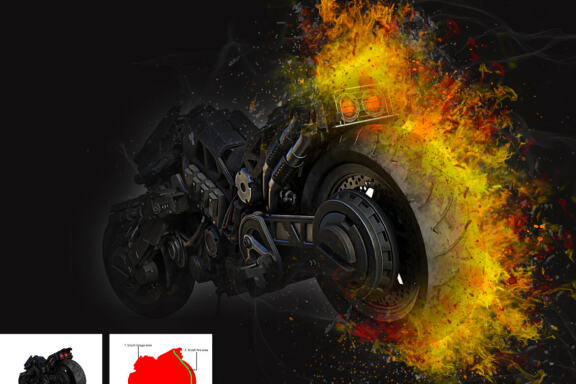 Real Fire Photoshop Action