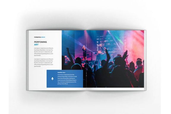 Music Square Brochure Template