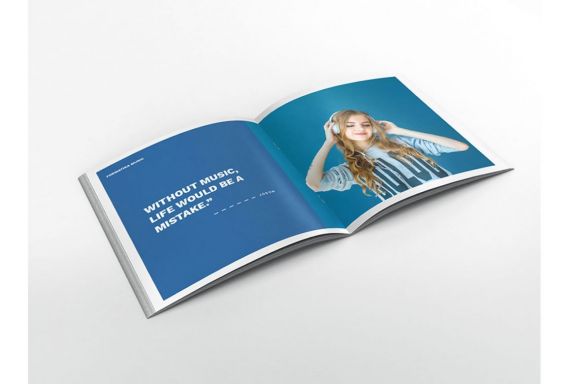 Music Square Brochure Template