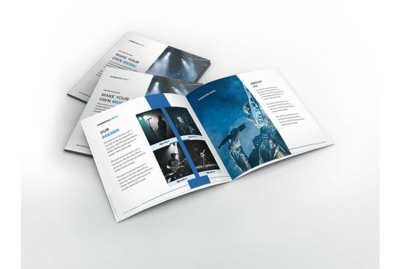 Music Square Brochure Template