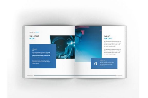 Music Square Brochure Template