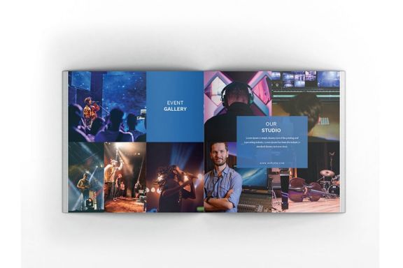 Music Square Brochure Template