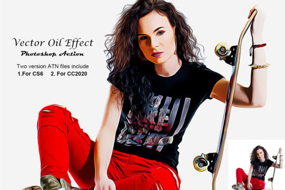 Vector Oil Effect PS Action