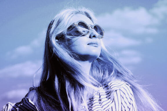 White Blue Color Effect